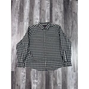 Size 2XL - UNTUCKit Men's Gray Checkered L/S Shirt